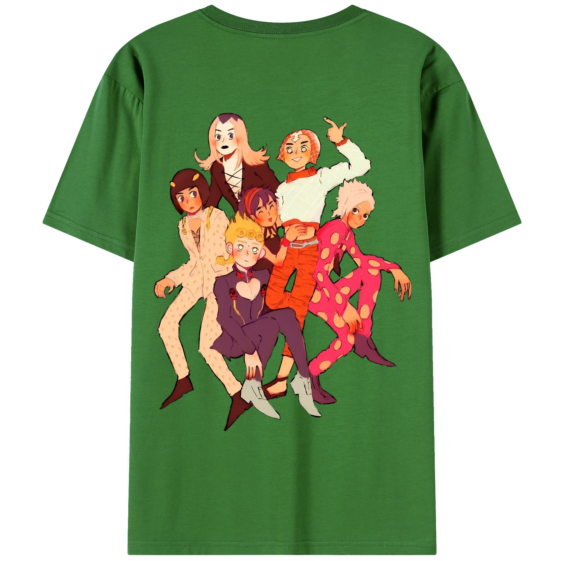 （画像用） ジョジョの奇妙な冒険 JoJo's Bizarre Adventure レディース半袖Tシャツ(バックプリント)